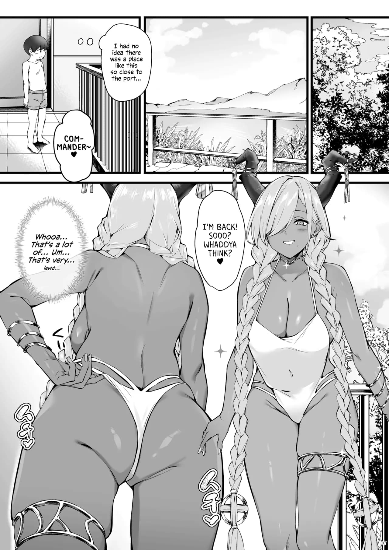 [SALTCHOC (Naha 78, Yasuda K)] Owari to Shota Shikikan no Majiyaba na Love Power | Owari and Commander's Super High Sex Drive (Azur Lane) [English] [Shiromaru] [Decensored] [Digital] page 8