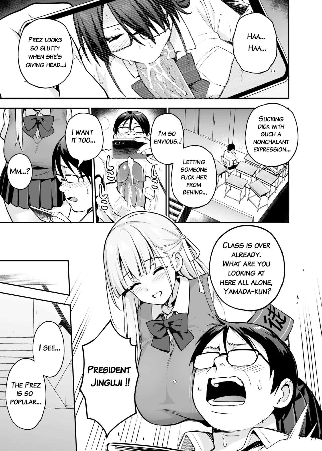 [TRY&Hougen Futari Shakai (Hougen)] Akogare no Seitokaichou ga Kyonyuu Sugiru Ken 2 | About the Beloved Student President's Huge Tits 2 [English] [Decensored] [Digital] page 26