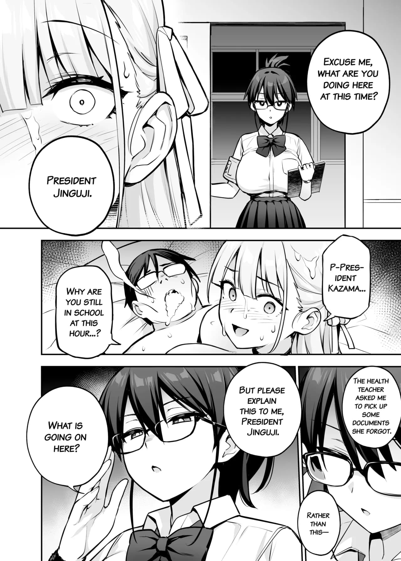 [TRY&Hougen Futari Shakai (Hougen)] Akogare no Seitokaichou ga Kyonyuu Sugiru Ken 2 | About the Beloved Student President's Huge Tits 2 [English] [Decensored] [Digital] page 37