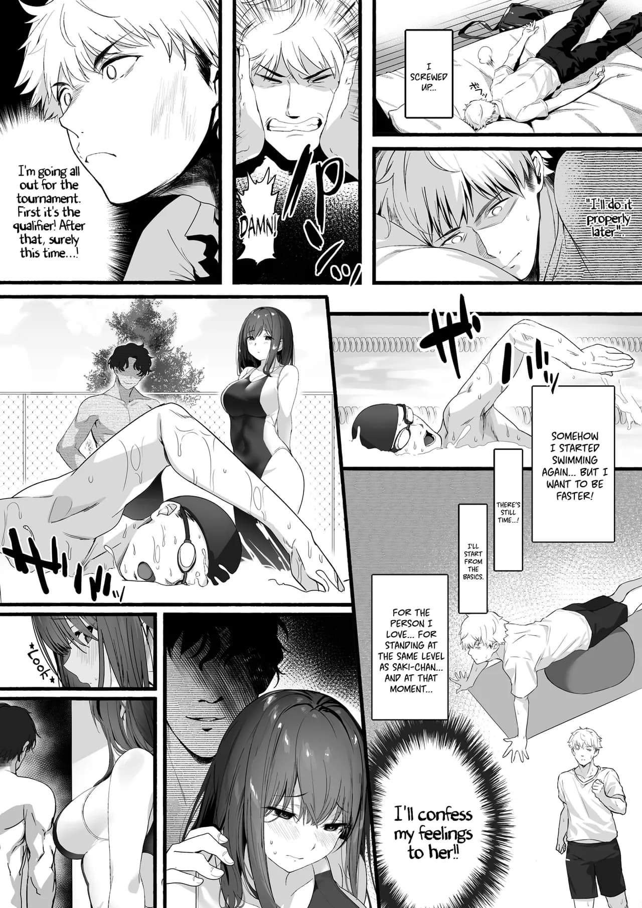 [Kansai Gyogyou Kyoudou Kumiai (Marushin)] Suieibu no Seisokei Osananajimi ga DQN ni Moteasobareru Ichibushijuu | The Whole Story of My Neat Childhood Friend in the Swimming Club Being Toyed With by a Dumbass [English] [Coffedrug] [Decensored] [Satansoft] page 14