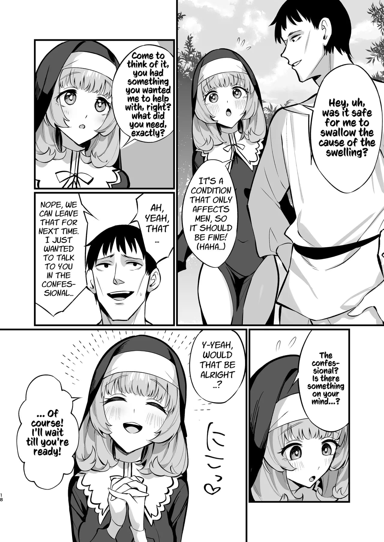 [Unahouse (Unacchi)] Sister Kanzen Haiboku. ~Muchi na Sister ga honnou de Hatsujo Koubi Surumade~｜A Sister's Absolute Defeat Until an Innocent Nun Enters Heat and Indulges in Passionate Mating Sex [English] [Kusanuu] [Decensored] [Digital] page 18
