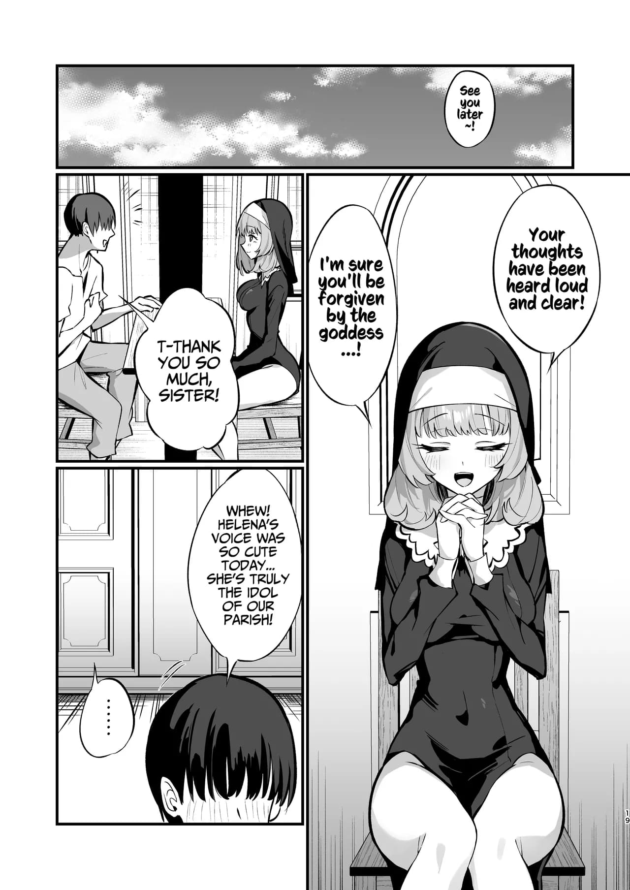[Unahouse (Unacchi)] Sister Kanzen Haiboku. ~Muchi na Sister ga honnou de Hatsujo Koubi Surumade~｜A Sister's Absolute Defeat Until an Innocent Nun Enters Heat and Indulges in Passionate Mating Sex [English] [Kusanuu] [Decensored] [Digital] page 19