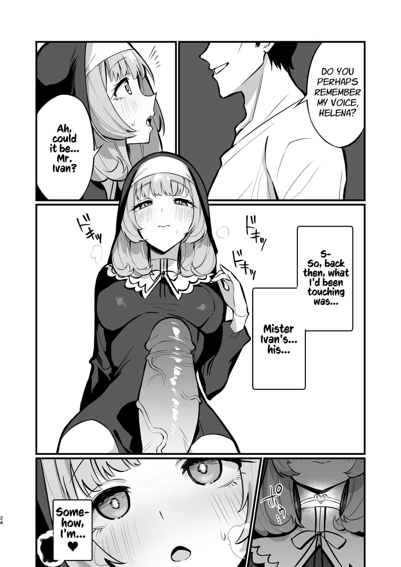 [Unahouse (Unacchi)] Sister Kanzen Haiboku. ~Muchi na Sister ga honnou de Hatsujo Koubi Surumade~｜A Sister's Absolute Defeat Until an Innocent Nun Enters Heat and Indulges in Passionate Mating Sex [English] [Kusanuu] [Decensored] [Digital] page 24