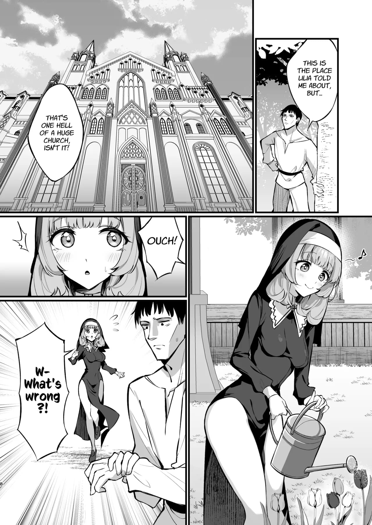 [Unahouse (Unacchi)] Sister Kanzen Haiboku. ~Muchi na Sister ga honnou de Hatsujo Koubi Surumade~｜A Sister's Absolute Defeat Until an Innocent Nun Enters Heat and Indulges in Passionate Mating Sex [English] [Kusanuu] [Decensored] [Digital] page 8