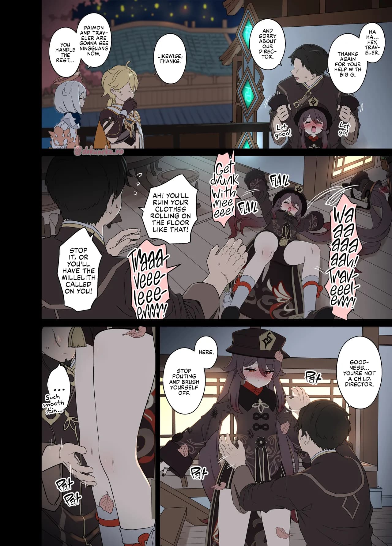 [Dokuneko Noil] Kurumi ni Warui Koto o suru no Hanashi (zenpen) | Hu Tao Has a Very Bad Night (Part 1) (Genshin Impact) [English] [Fap It Scans] [Decensored] page 3