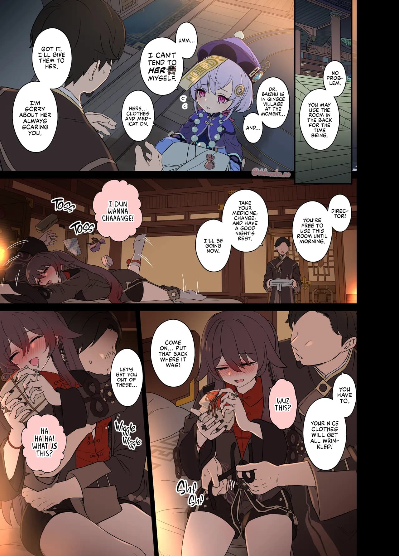 [Dokuneko Noil] Kurumi ni Warui Koto o suru no Hanashi (zenpen) | Hu Tao Has a Very Bad Night (Part 1) (Genshin Impact) [English] [Fap It Scans] [Decensored] page 6