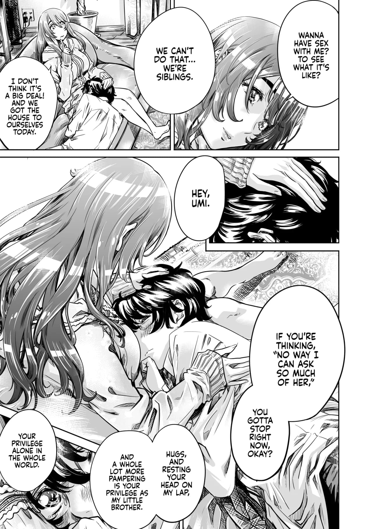 [Burning Shimai (MARUTA)] She's My Oneechan, but She's Just Pampering Me a Bit, so It's Okay 1 [English] {2d-market.com} [Decensored] [Digital] page 8