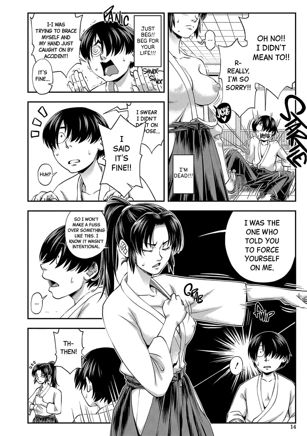 [Ikumo Taisuke] Yareba Yaru Hodo Suki ni Naru | The More We Fuck The More I Fall for You Ch.1 [English] [Black Grimoires] [Decensored] [Digital] page 14