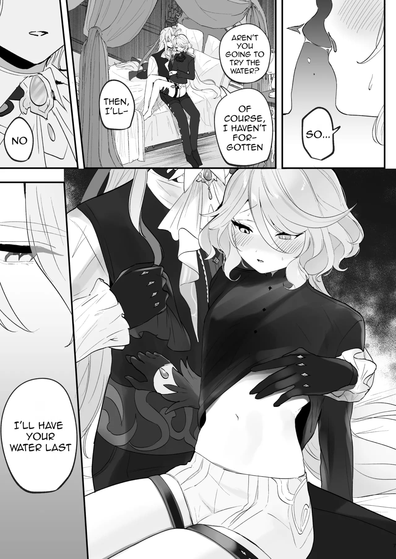 [STRAWBERRY SLIME EXHIBITION (Ichigono Rei)] Mizu wa Saigo ni Itadakou - I'll Have the Water Last (Genshin Impact) [English] [isredash] [Decensored] [Digital] page 6