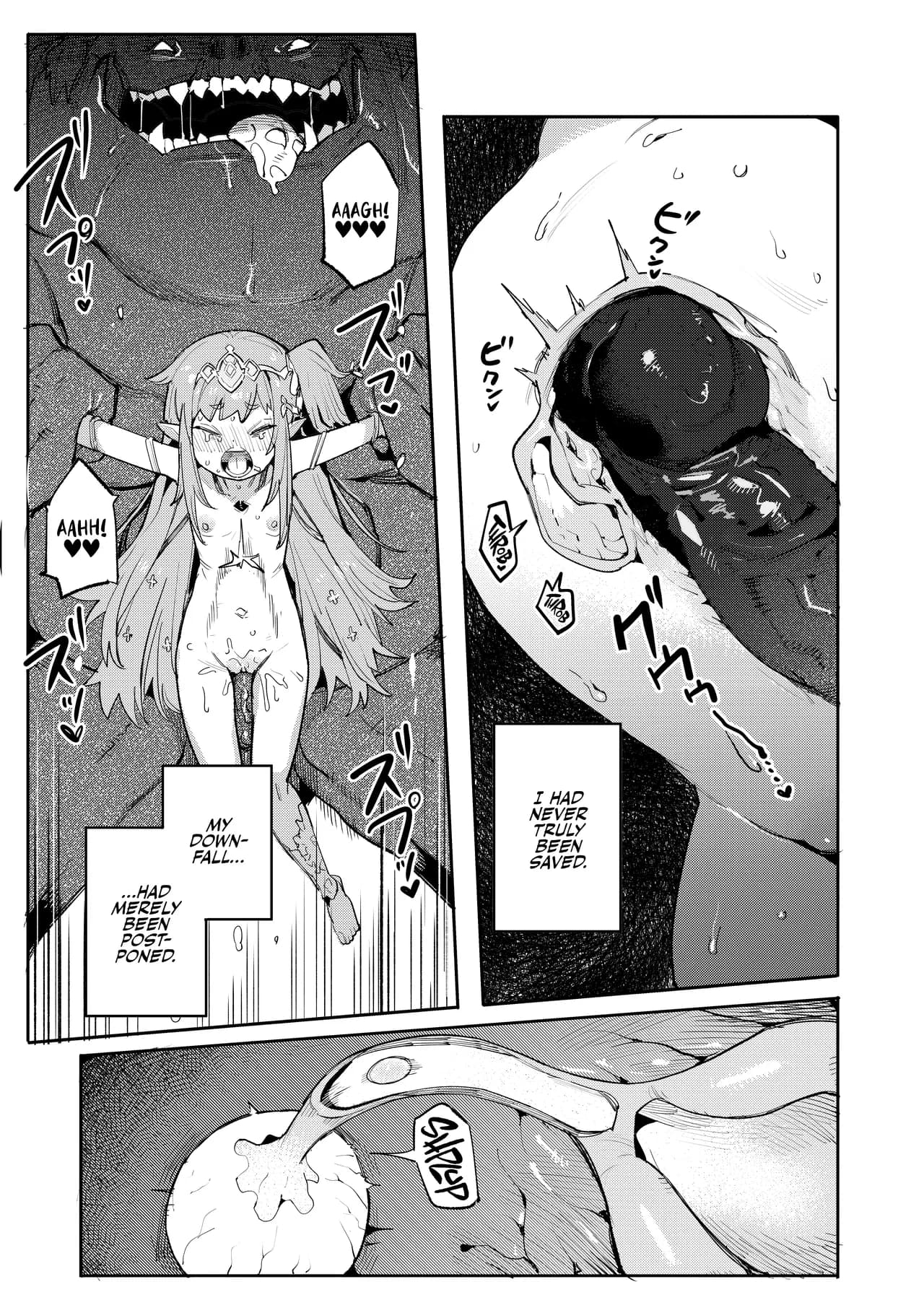 [I'm moralist (Yanagihara Mitsuki, InuSamrai, Henrybird)] Seirei Rougoku Nyehiru ~Choukyou Zumi no Osanai Shikyuu ni Kizamareru Koufuku Bunsho~ | Enslaved Nymph Nyehil - The Tale of a Broken Sow Whose Immature Womb Was Trained To Submit [English] [Xzosk]  page 17