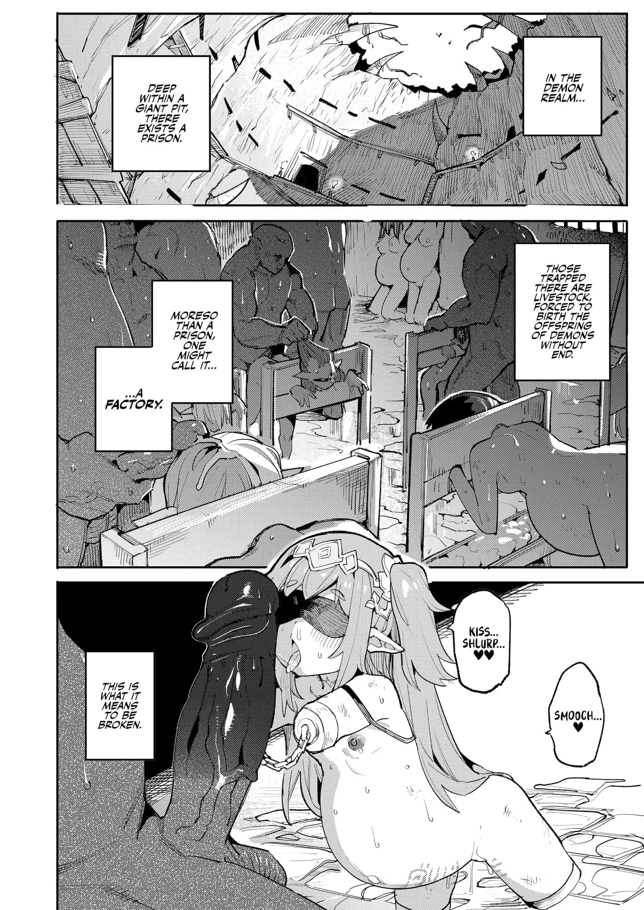 [I'm moralist (Yanagihara Mitsuki, InuSamrai, Henrybird)] Seirei Rougoku Nyehiru ~Choukyou Zumi no Osanai Shikyuu ni Kizamareru Koufuku Bunsho~ | Enslaved Nymph Nyehil - The Tale of a Broken Sow Whose Immature Womb Was Trained To Submit [English] [Xzosk]  page 24