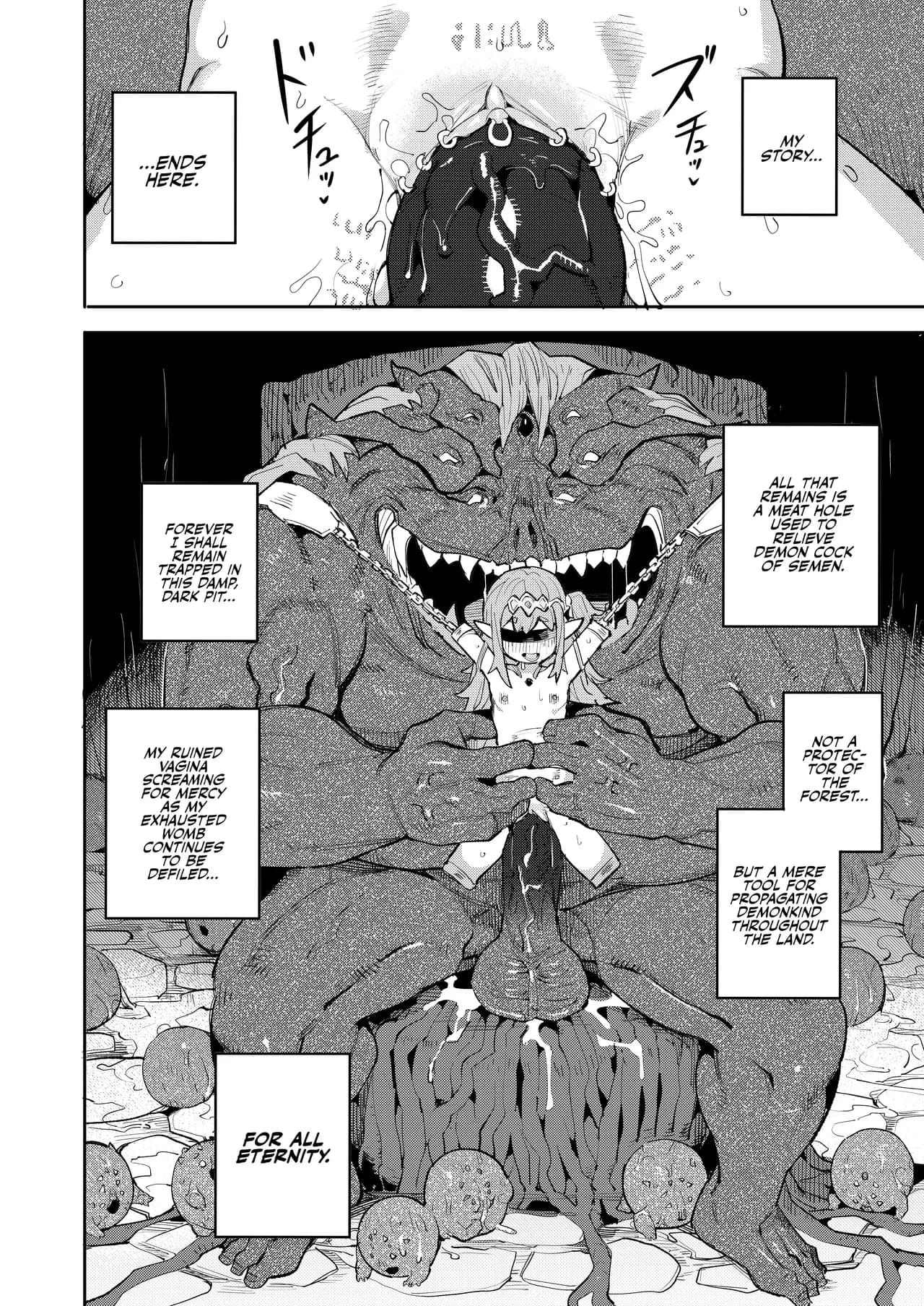 [I'm moralist (Yanagihara Mitsuki, InuSamrai, Henrybird)] Seirei Rougoku Nyehiru ~Choukyou Zumi no Osanai Shikyuu ni Kizamareru Koufuku Bunsho~ | Enslaved Nymph Nyehil - The Tale of a Broken Sow Whose Immature Womb Was Trained To Submit [English] [Xzosk]  page 30