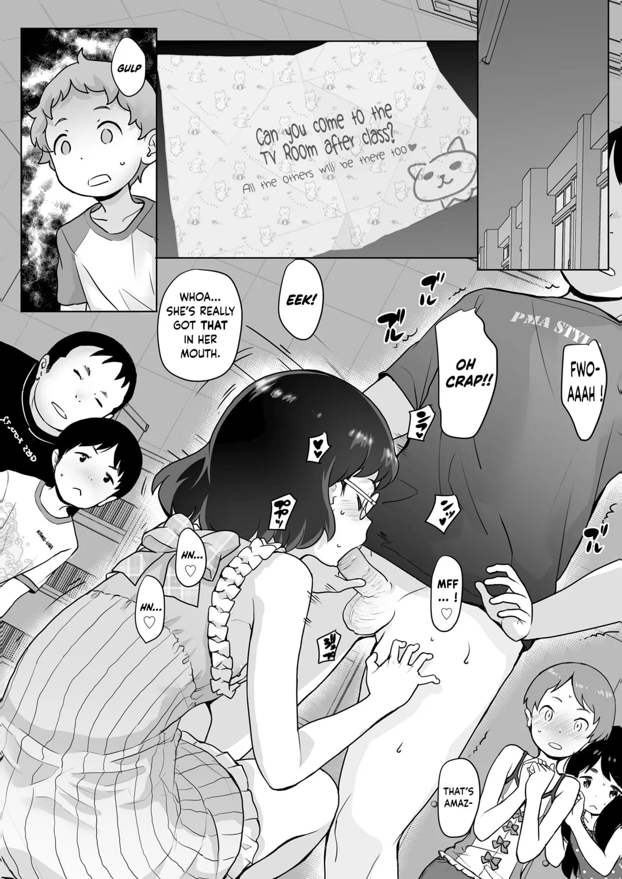 [Ookami Uo] Kaeri no Kai | End-of-day Meeting (Tsuiseki! Oya mo Shiranai Shoujo-tachi no Houkago Oshigoto Taiken) [English] [JnTo] [Digital] [Decensored] page 8
