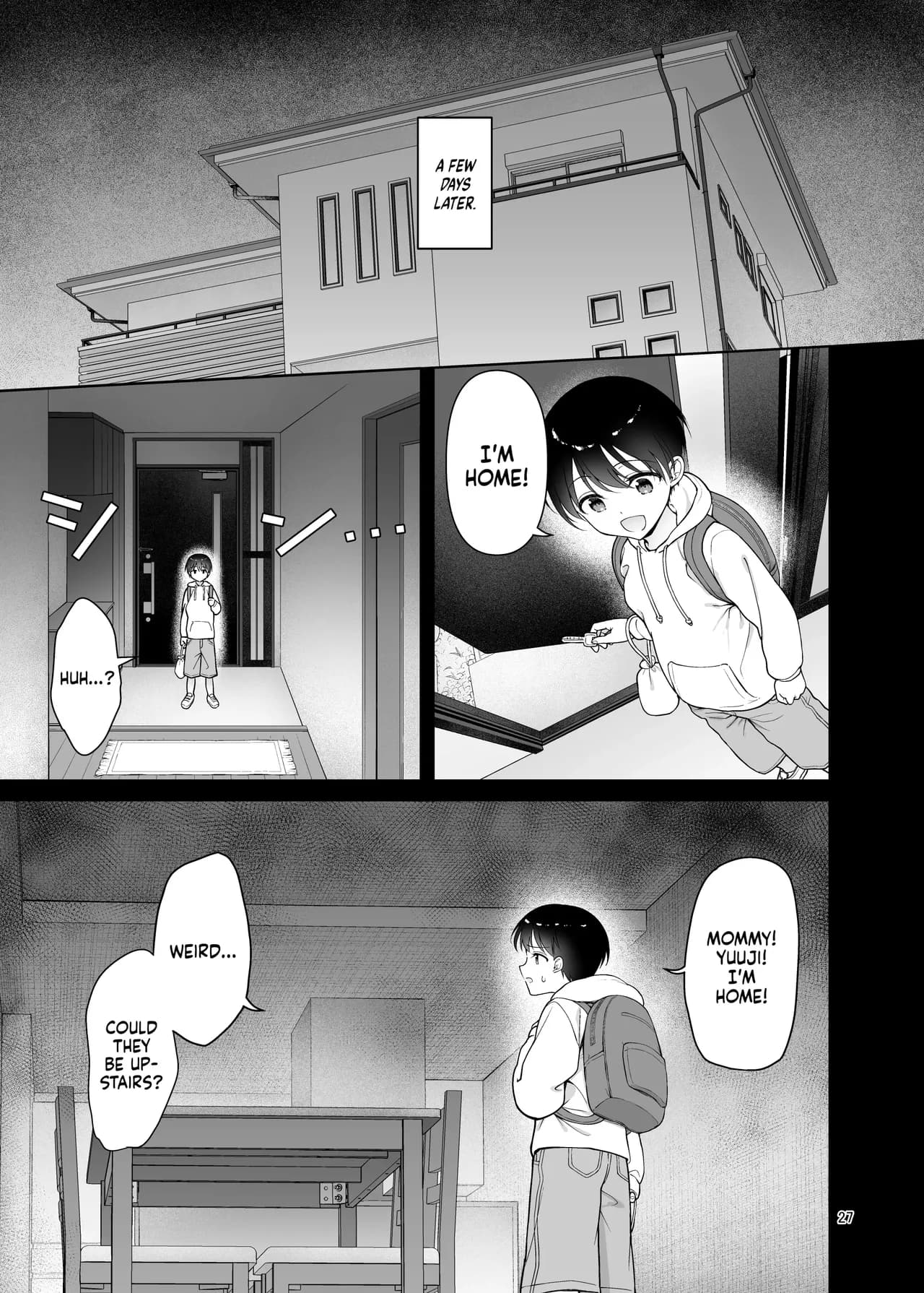 [Akapenguin (Asahina Hikage)] Boku no Mama wa Otouto no Mae de dake Dosukebe ni Naru | My Mom Turns Into a Slut for My Little Brother, and Him Alone [English] [Sloppy Seconds] [Decensored] [Digital] page 27