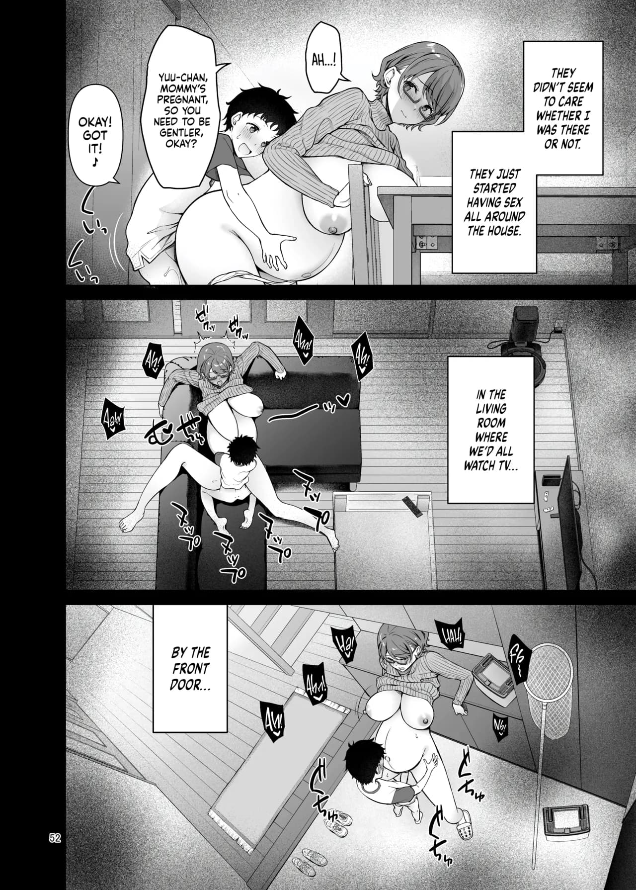[Akapenguin (Asahina Hikage)] Boku no Mama wa Otouto no Mae de dake Dosukebe ni Naru | My Mom Turns Into a Slut for My Little Brother, and Him Alone [English] [Sloppy Seconds] [Decensored] [Digital] page 52