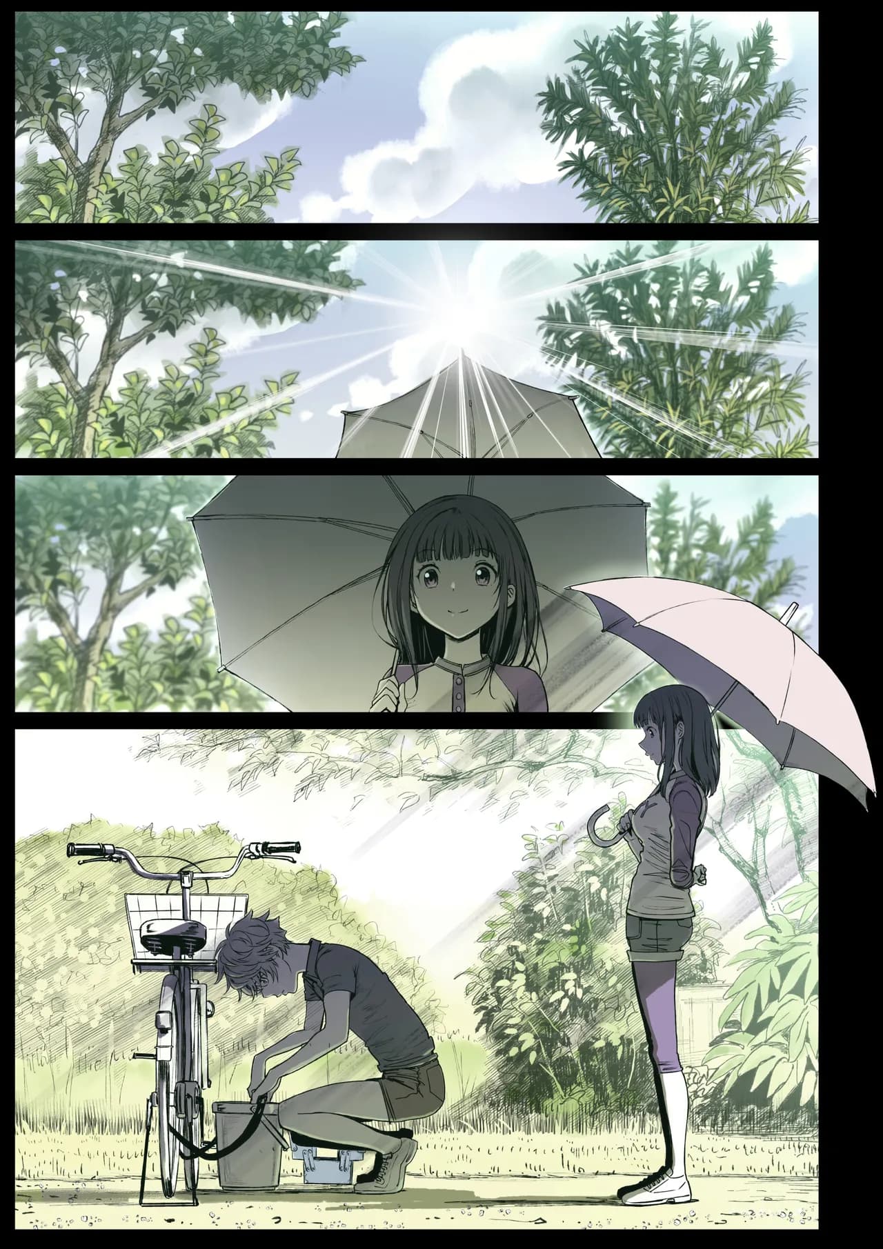 [Miyabi] Futari no Aishou ~Osananajimi to Nettori Icha Love 2~ | 二人的相性～与青梅竹马的干柴烈火2～ [Chinese] [暴碧汉化组_牛歡喜無修] [Decensored] [Digital] page 5