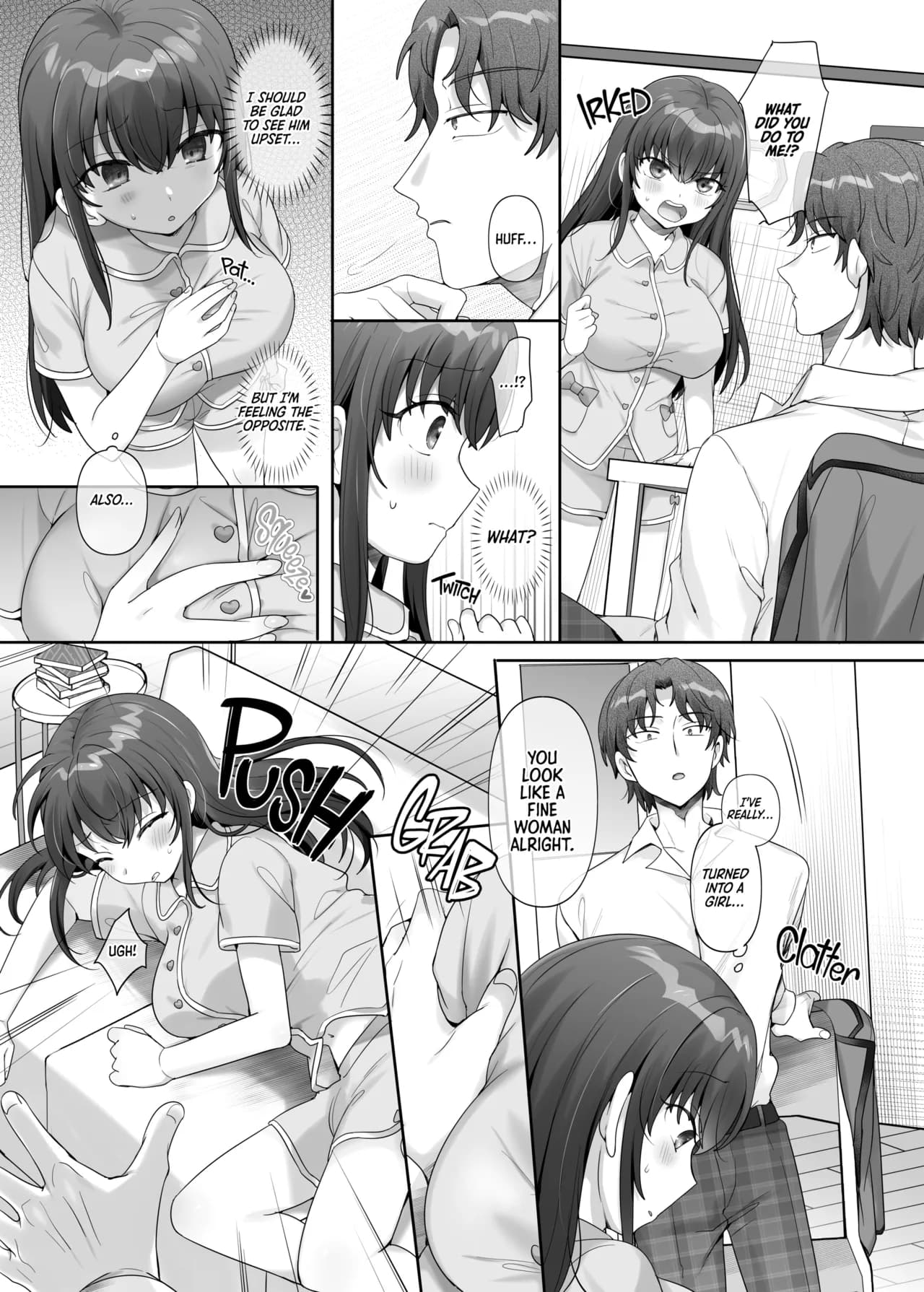 [Amuai Okashi Seisakusho (Hiiragi Popura, Ochita Ato Daisuki Samurai)] Ore wa Aitsu no Imouto Dorei | My Rival Turned Me Into His Genderbent Sex Pet [English] {2d-market.com} [Decensored] [Digital] page 8