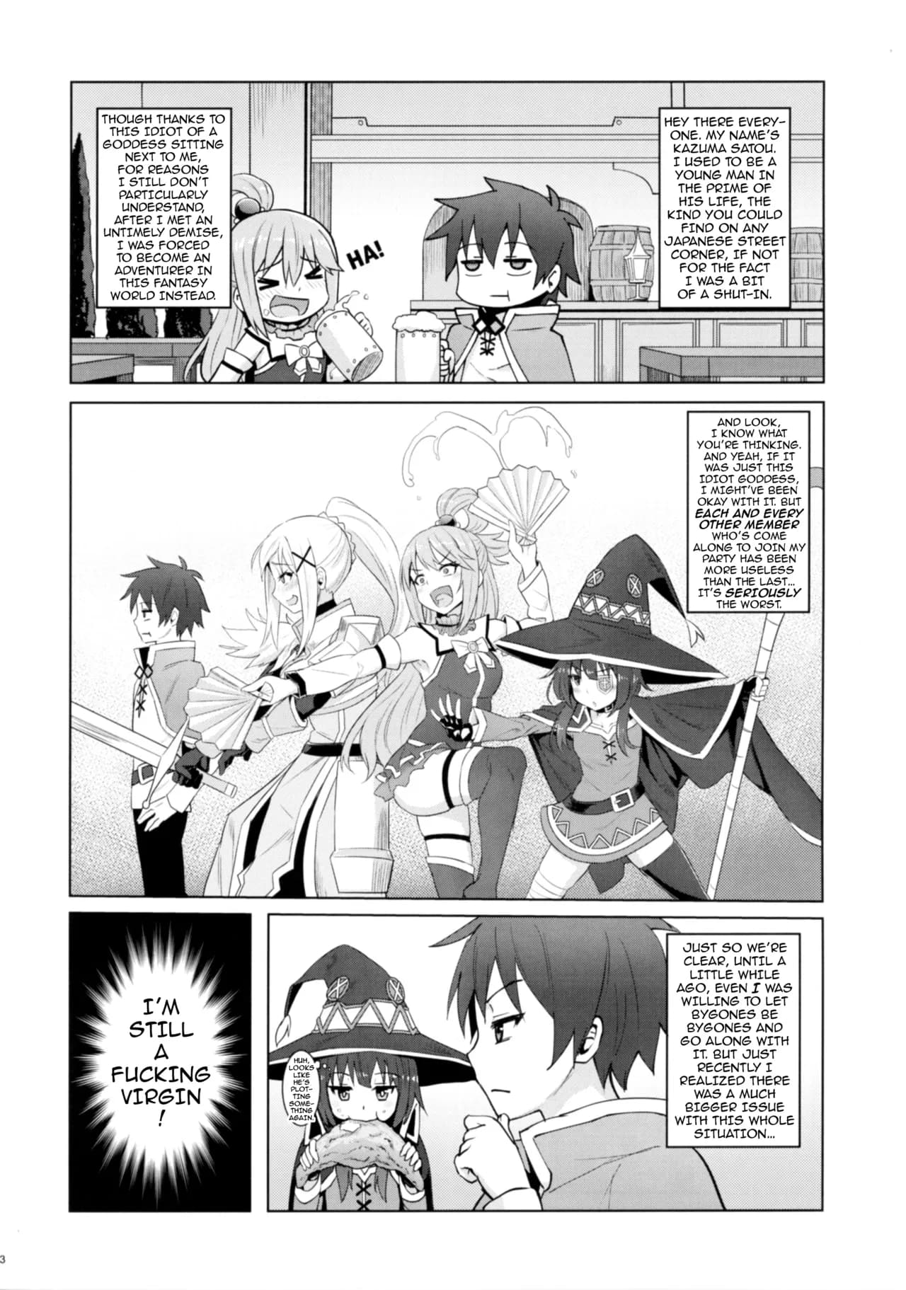 (C92) [COMEX (Zhen Lu)] Kono Daraku Shita Onna Kishi ni Syukufuku o! | God’s Blessings on This Corrupted Female Knight! (Kono Subarashii Sekai ni Syukufuku o!) [English] {darknight} [Decensored] page 5