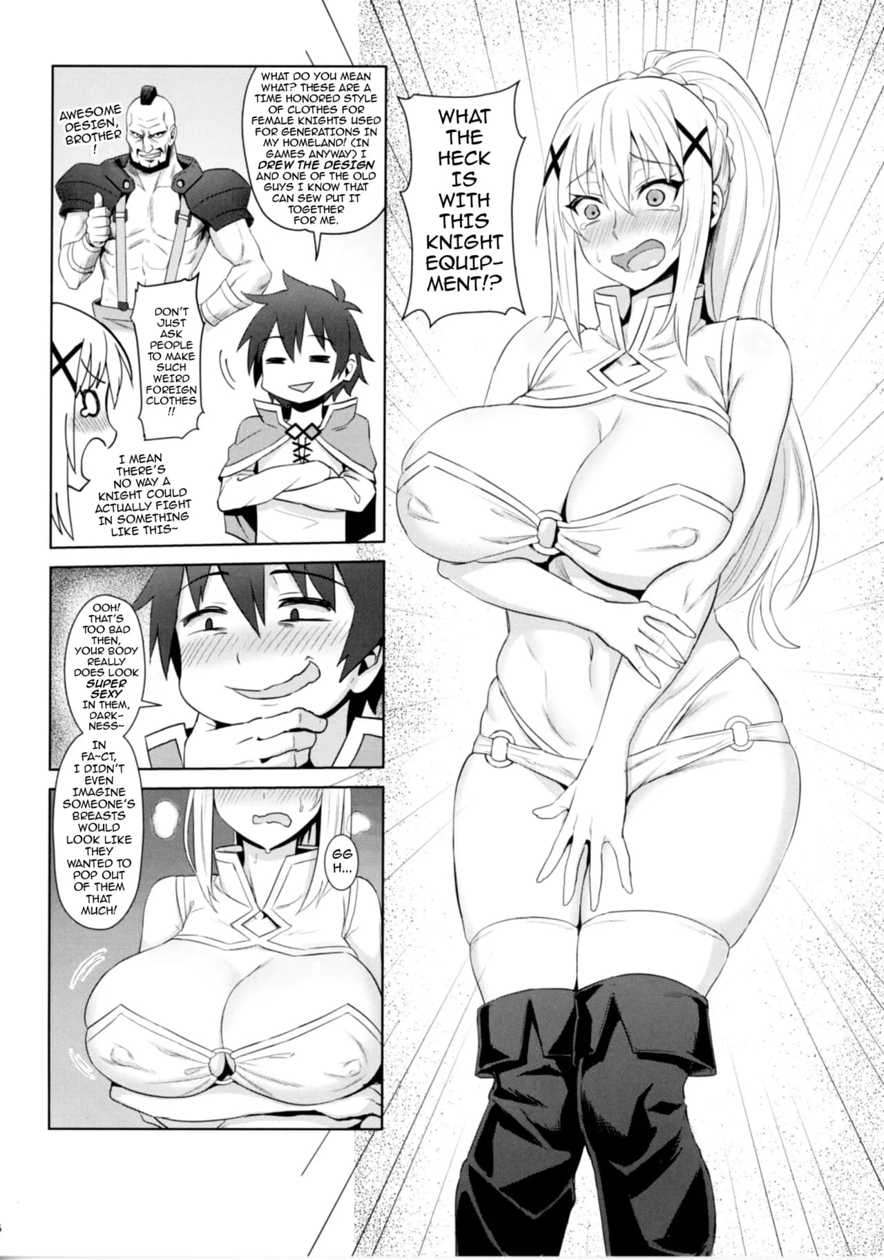 (C92) [COMEX (Zhen Lu)] Kono Daraku Shita Onna Kishi ni Syukufuku o! | God’s Blessings on This Corrupted Female Knight! (Kono Subarashii Sekai ni Syukufuku o!) [English] {darknight} [Decensored] page 7