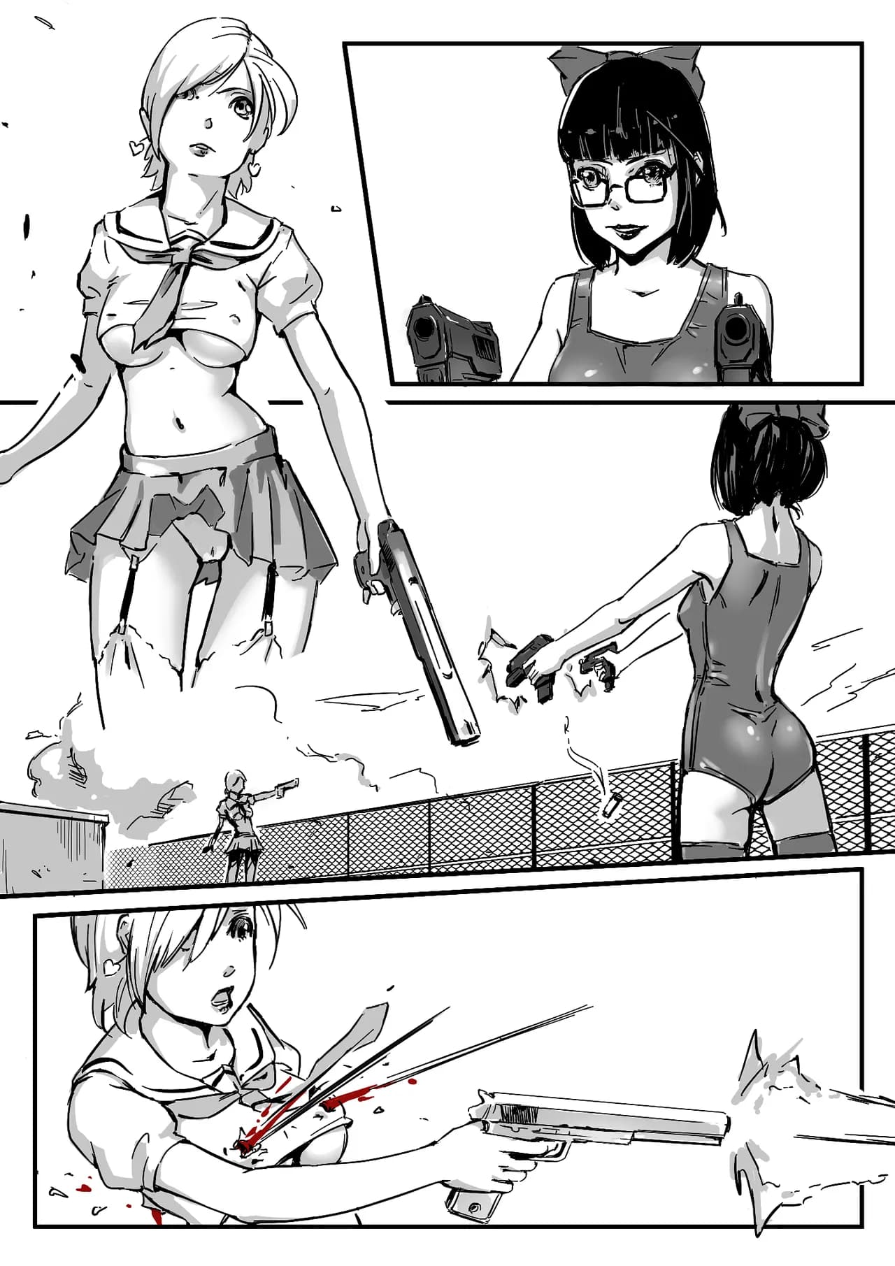 [CrimsonRed] Some comic works page 1