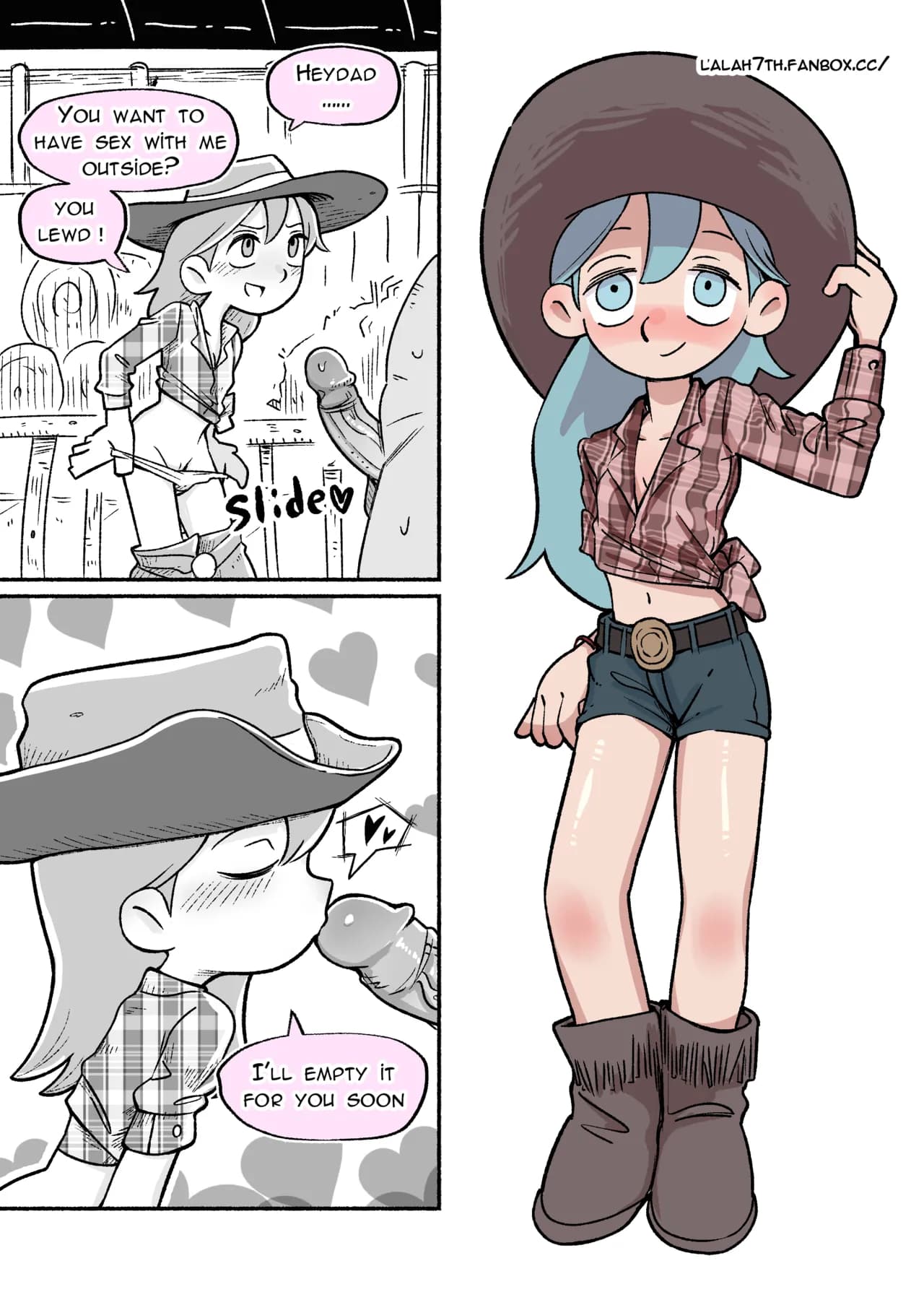 [Sumirechan] Cowgirl Hilda (Hilda) [Japanese, English] page 1