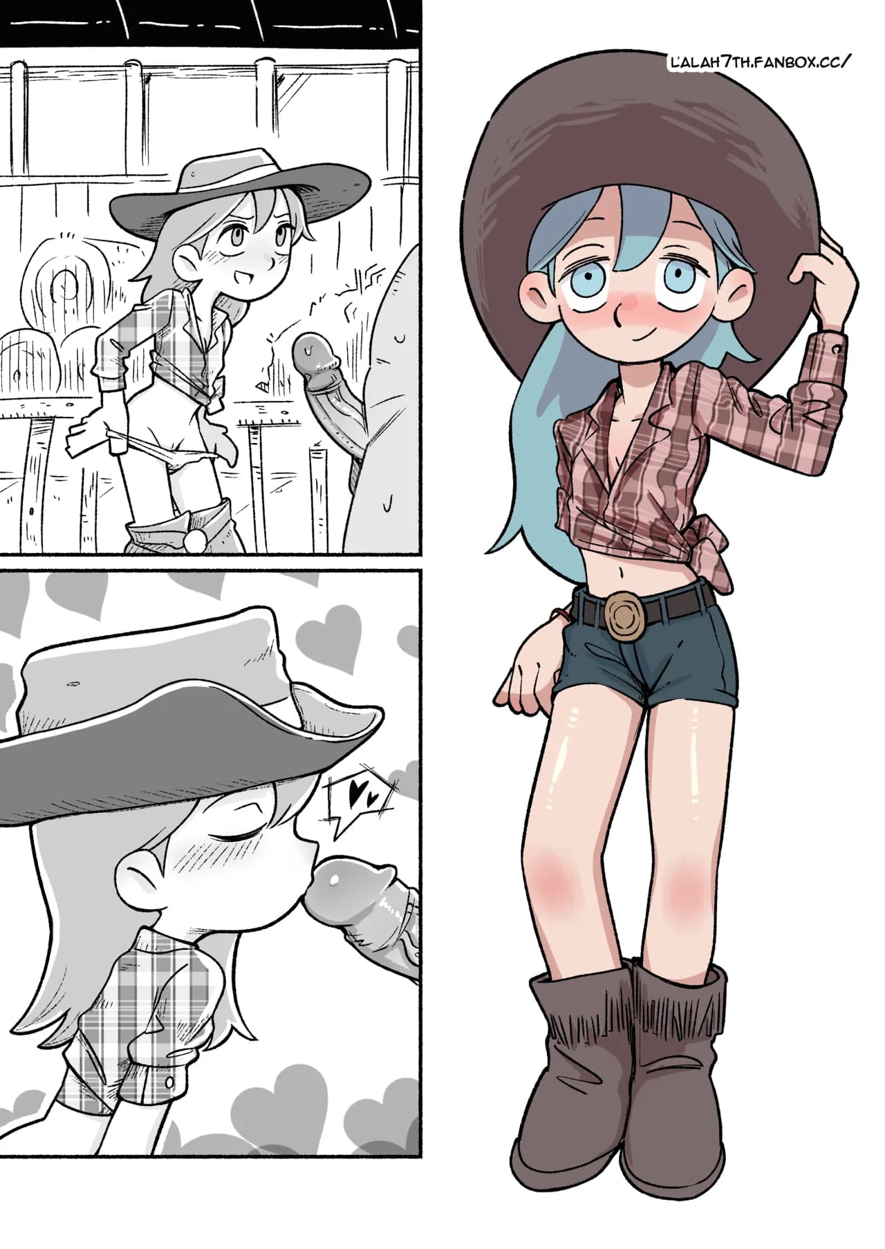 [Sumirechan] Cowgirl Hilda (Hilda) [Japanese, English] page 9