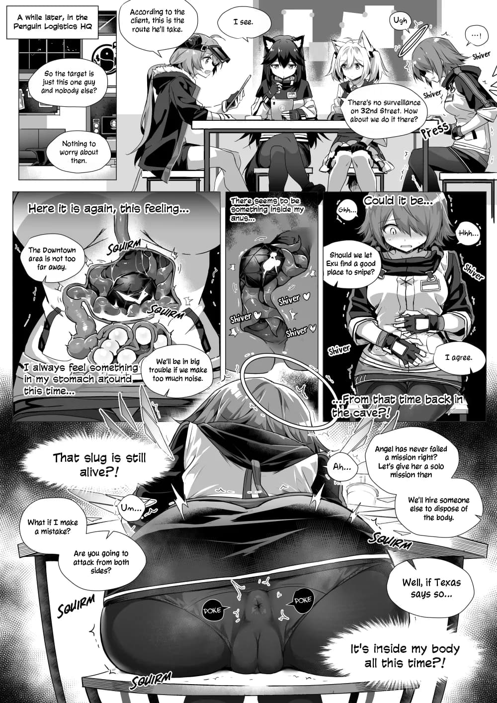 [Kataokasan] 我的肚子才不是虫子的繁育场 | My Stomach is not a Breeding Ground for Bugs (Arknights) [English] [ttttrap + DKKMD Translations] [Decensored] page 14