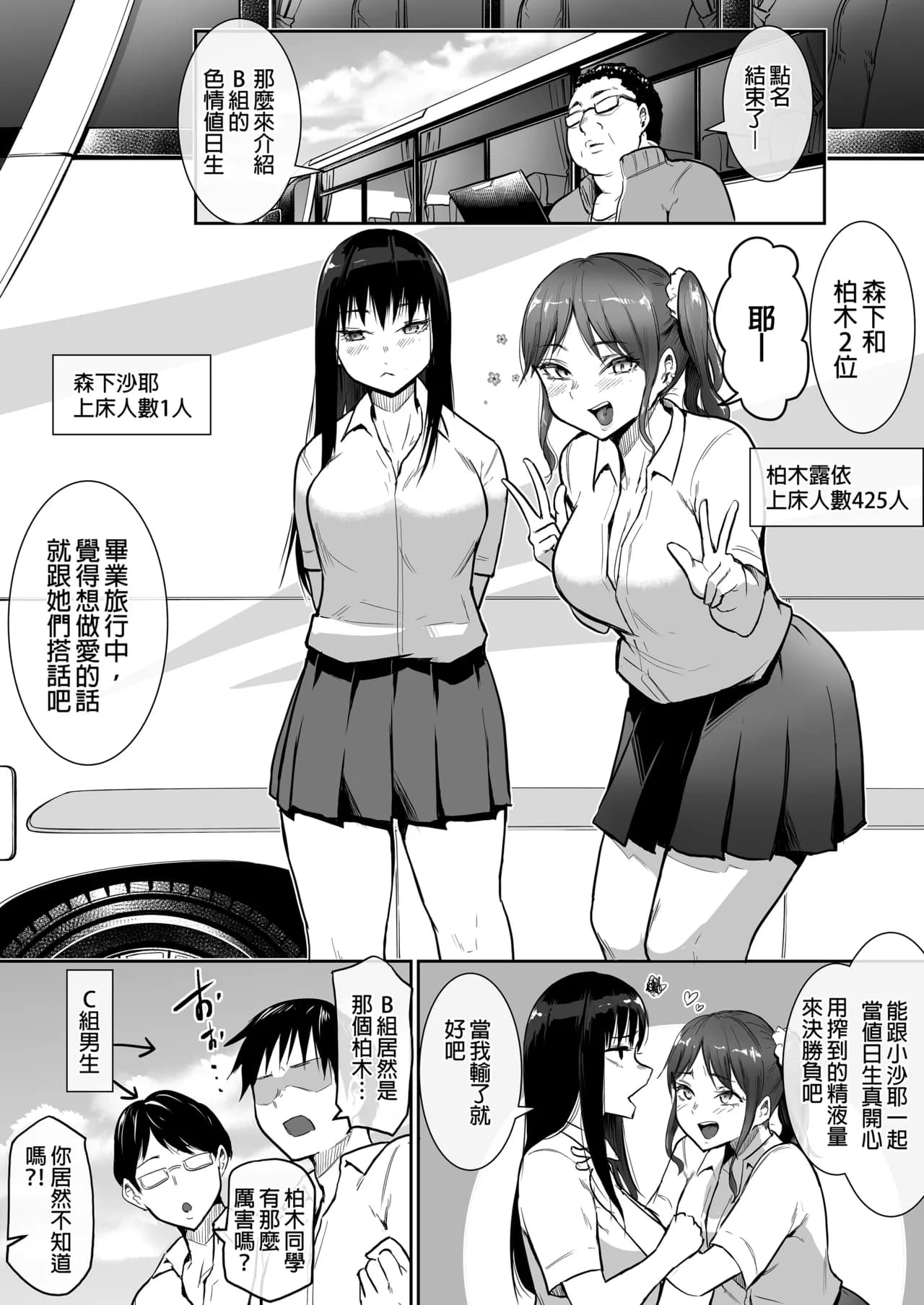 [花森バンビ(バビ)] えっち当番 幼馴染 修学旅行 色情值日生 整合 page 139