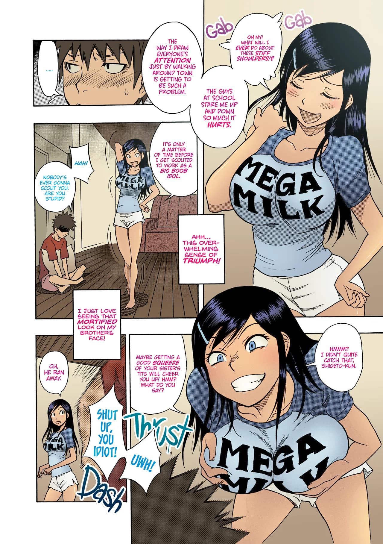 [Shiden Akira] MEGA MILK [Colored] [English] [Ochoh] page 4